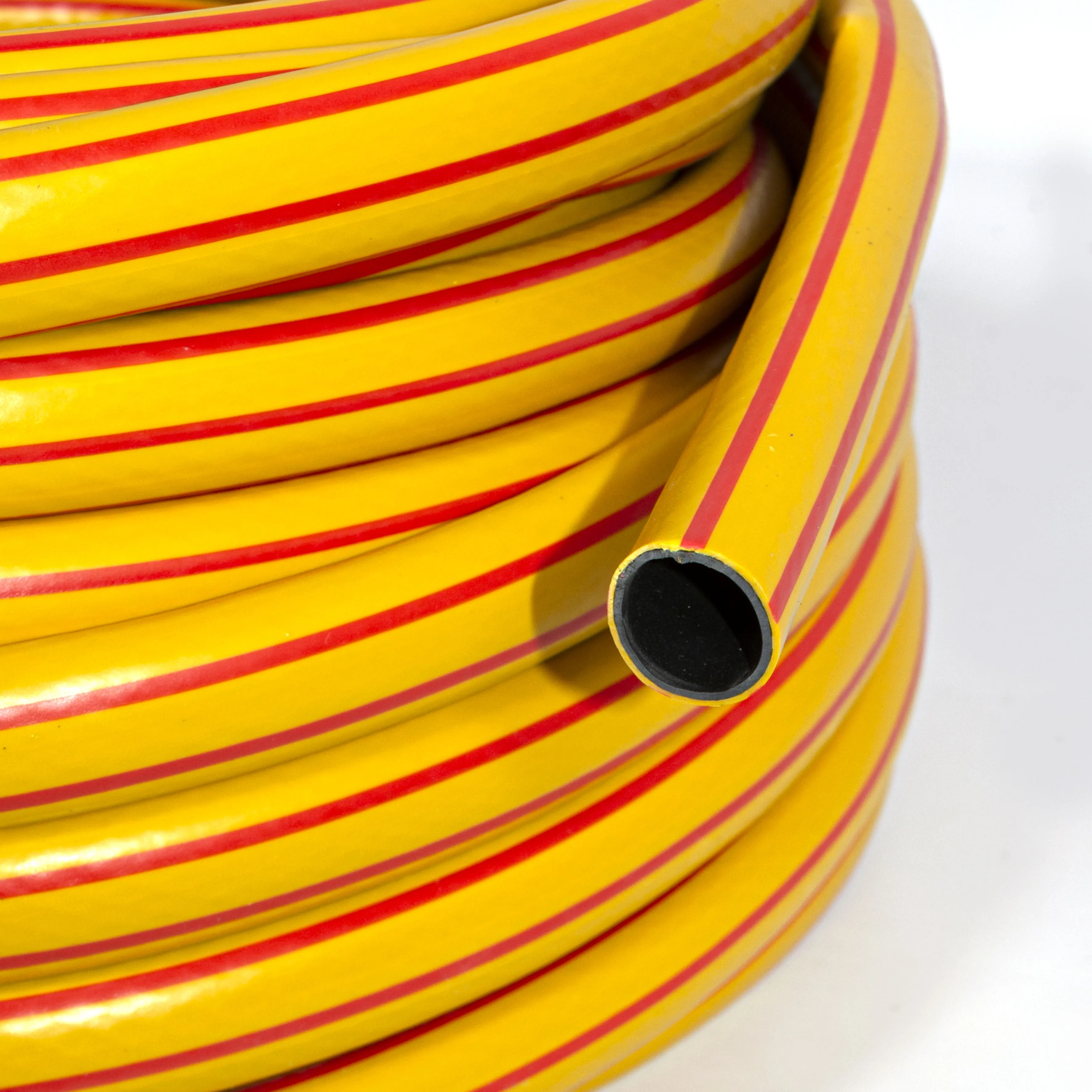 Шланг 3/4"х25м, армированный, желтый, стенка 2,0мм, Акварель: фотография 2 превью