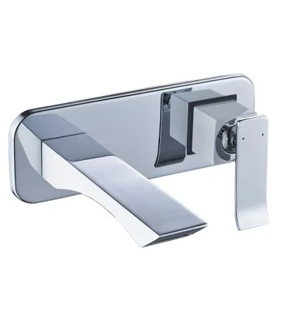 Смеситель Lemark "Контест" LM5826CW для умывальника встраиваемый хром/белый: фотография 1