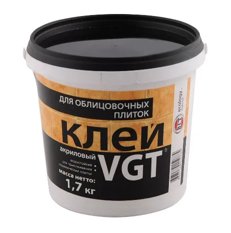 Клей для керамических плиток VGT, 1,7кг : фотография 1