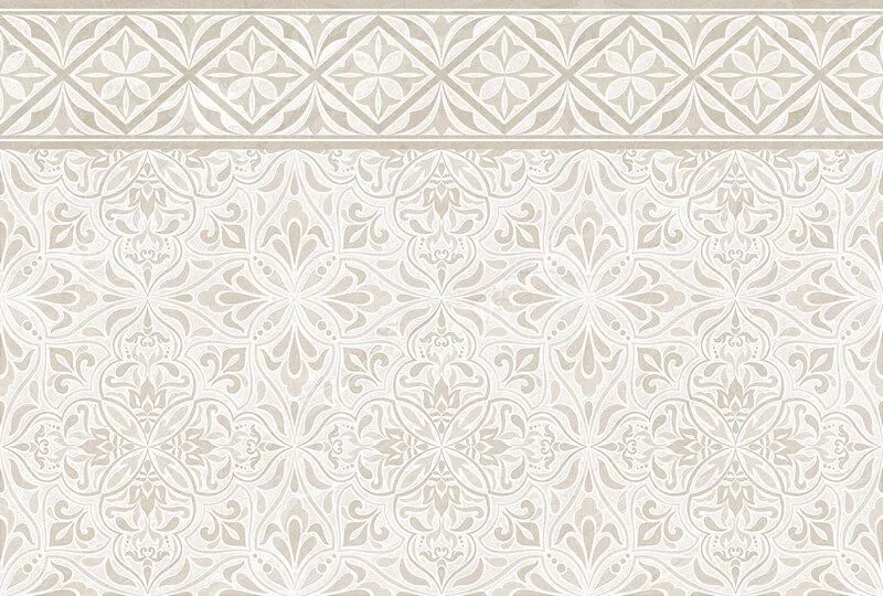 Настенная плитка 40х27 Gestia бежевая ornament plus 9GE0201TG: фотография 1
