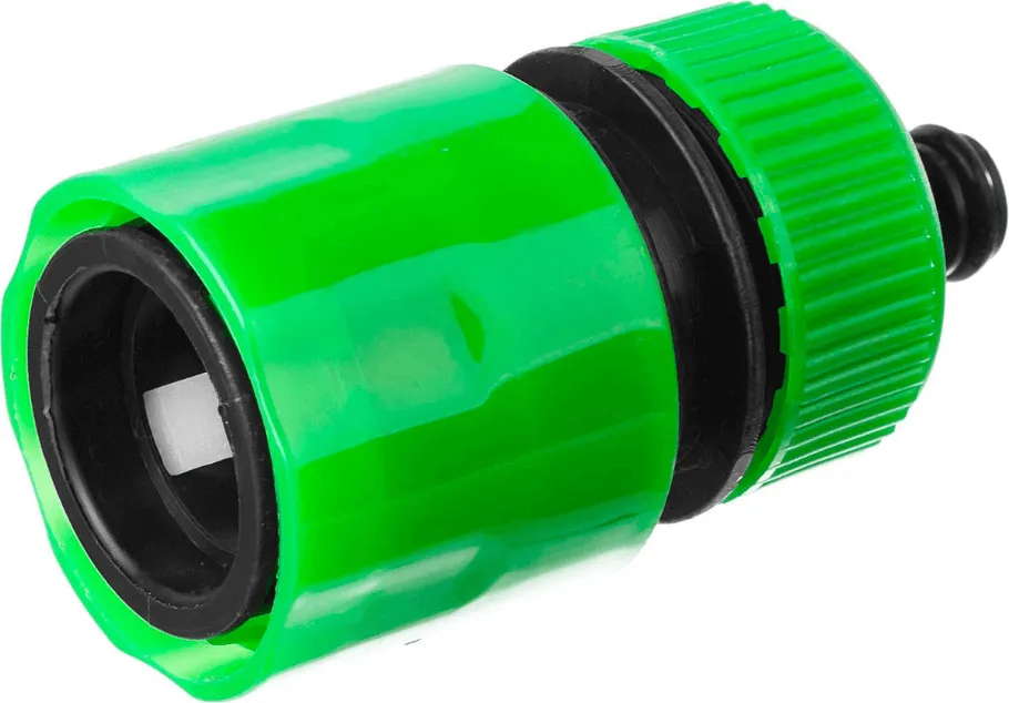 Соединитель с автостопом шланг-насадка 3/4", Росток: фотография 1 превью