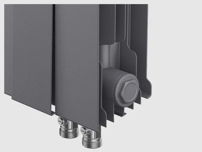 Радиатор биметаллический Royal Thermo PianoForte 300 VDR /Silver Satin 8 секций: фотография 2 превью