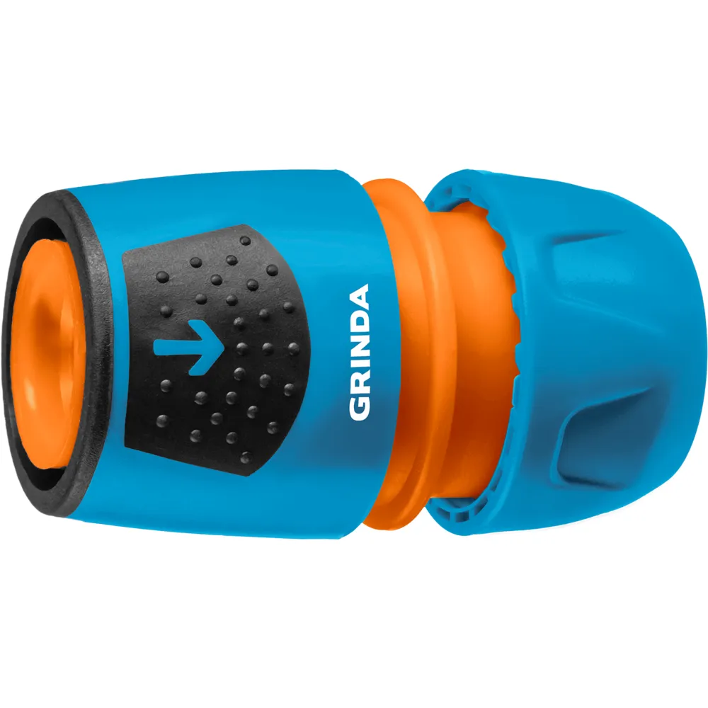 Соединитель универсальный, быстросъемный с автостопом, 1/2" - 3/4", Grinda: фотография 1