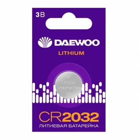 Элемент питания литиевый CR2032 3В 2021 BL-1 DAEWOO 5034174: фотография 1