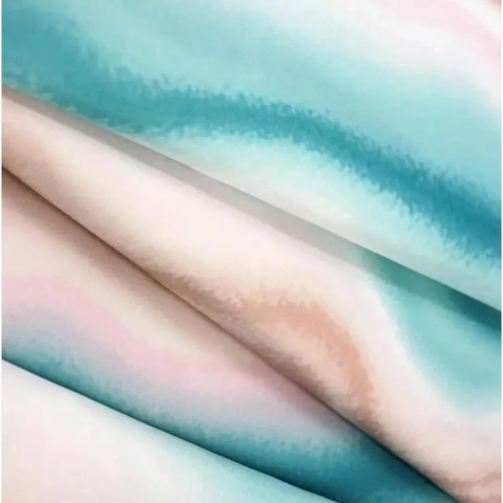 Занавеска-штора для ванн BATH Multicolor Lines green, 180х180 : фотография 3 превью