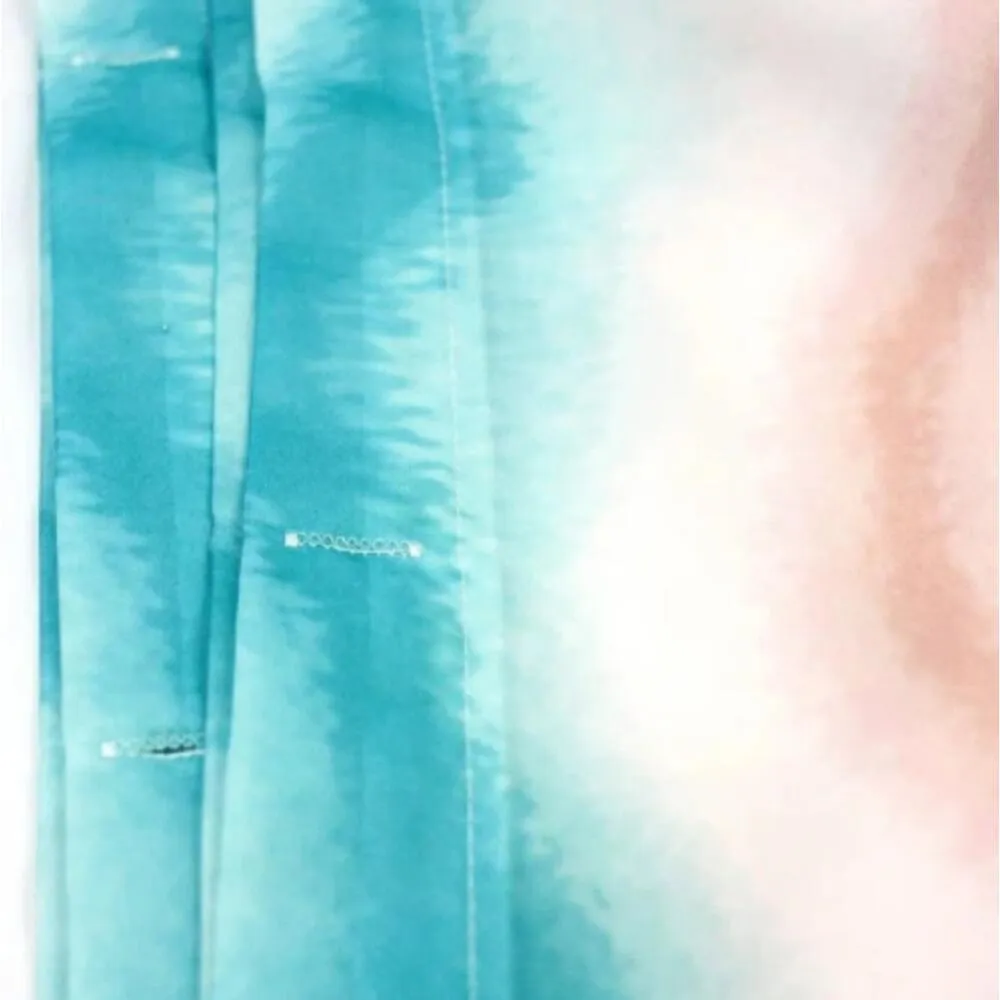 Занавеска-штора для ванн BATH Multicolor Lines green, 180х180 : фотография 4 превью