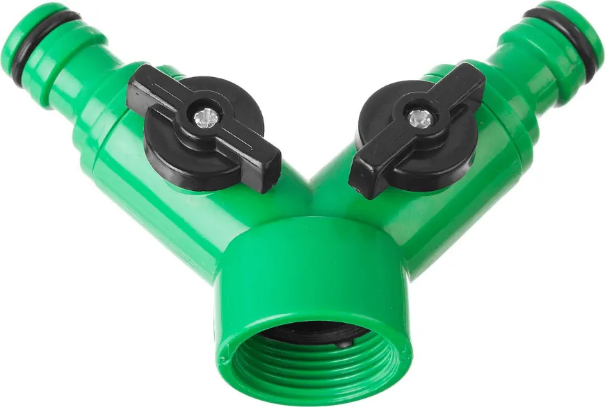 Распределитель 2х канальный внешняя резьба-соединитель 3/4", Росток: фотография 1 превью