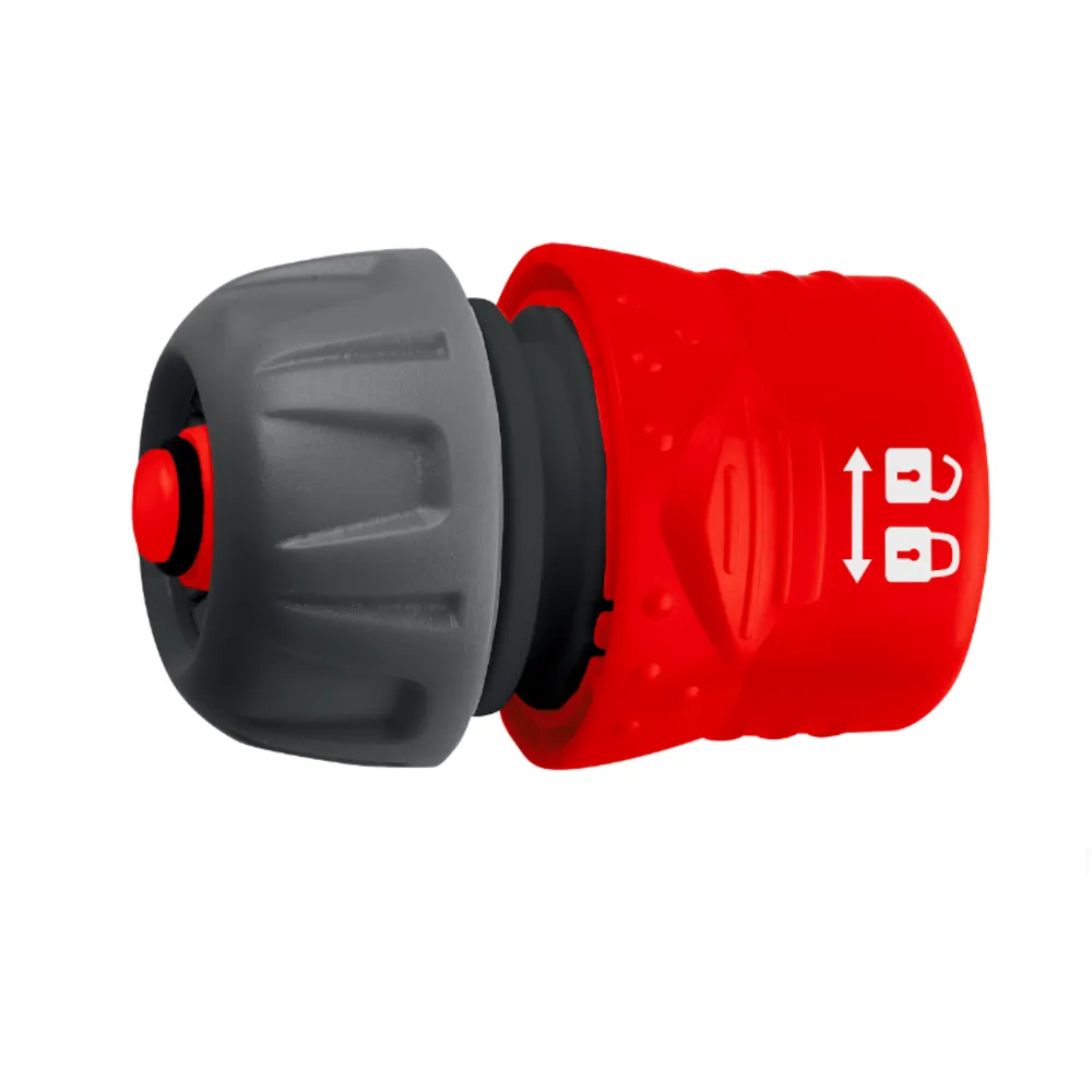 Соединитель пластмассовый 3/4" c автостопом и запирающим механизмом, Grinda: фотография 1