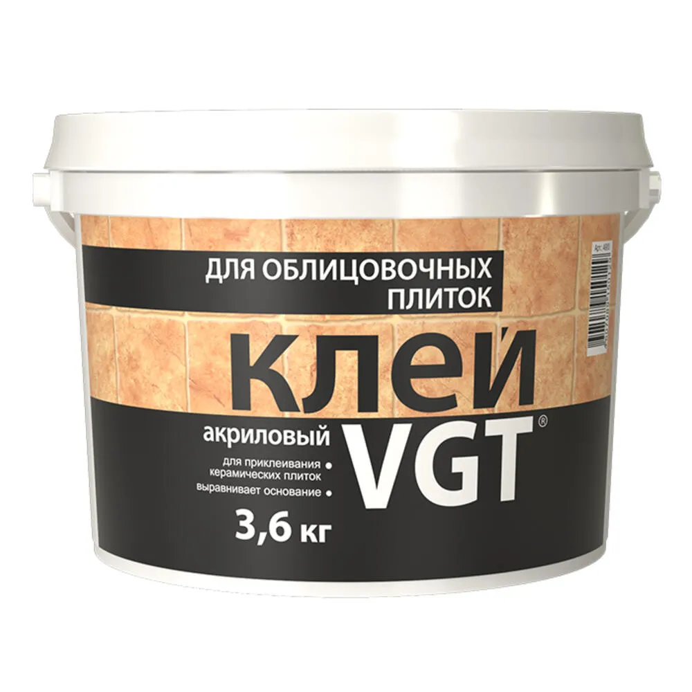 Клей для керамических плиток VGT, 3,6кг : фотография 1