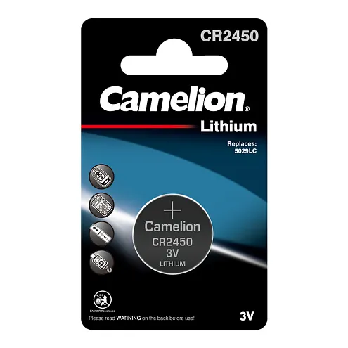 Элемент питания литиевый CR2450 BL-1 (блист.1шт) Camelion 3072: фотография 1
