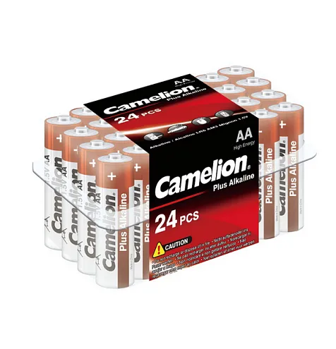 Элемент питания алкалиновый AA/LR6 1.5В Plus Alkaline LR6-PB24 (уп.24шт) Camelion 6752: фотография 1
