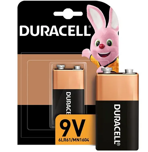 Элемент питания алкалиновый "крона" 6LR61/MN 1604/ВР-1 (блист.1шт) Duracell 00000754: фотография 1
