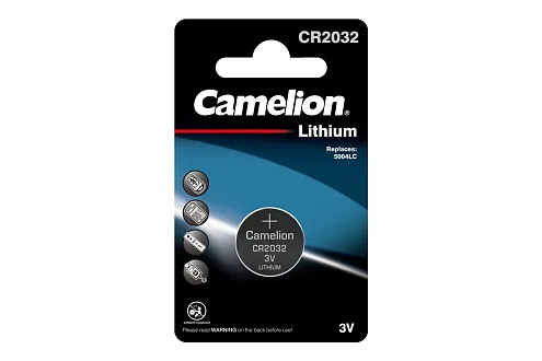 Элемент питания литиевый CR CR2032 BL-1 (блист.1шт) Camelion 3066: фотография 1
